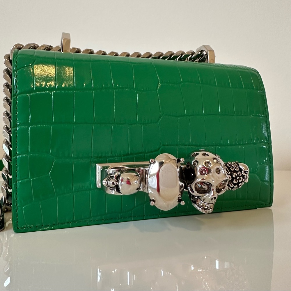 Alexander McQueen Jewelled Satchel Mini Shoulder Bag - Picture 8 of 15